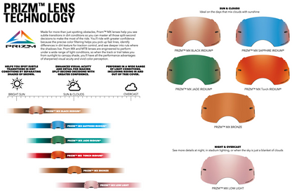 OAKLEY AIRBRAKE PRIZM MX SAPPHIRE IRIDIUM/MATTE BLACK GOGGLES