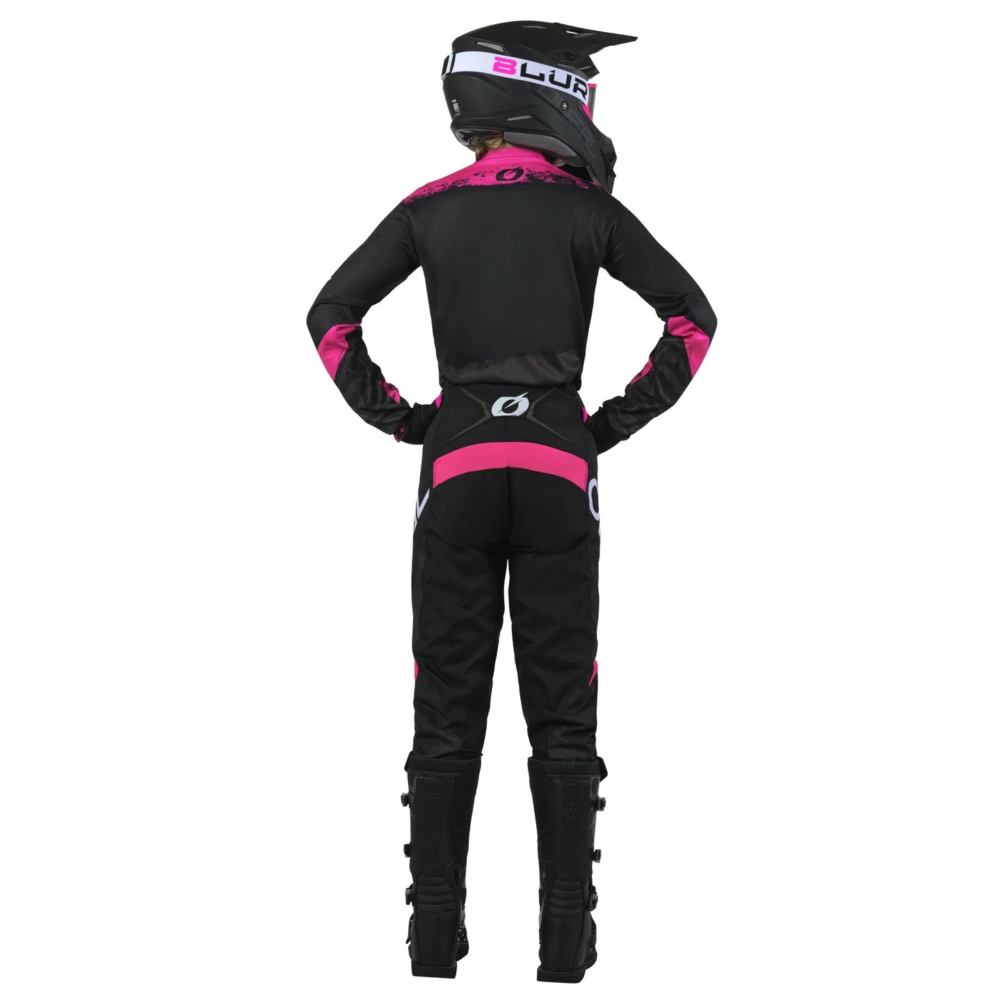 ONEAL 2025 ELEMENT SHOCKER BLACK/PINK WOMENS GEAR SET