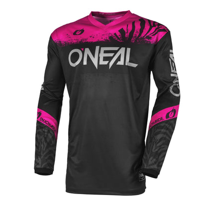 ONEAL 2025 ELEMENT SHOCKER BLACK/PINK WOMENS GEAR SET