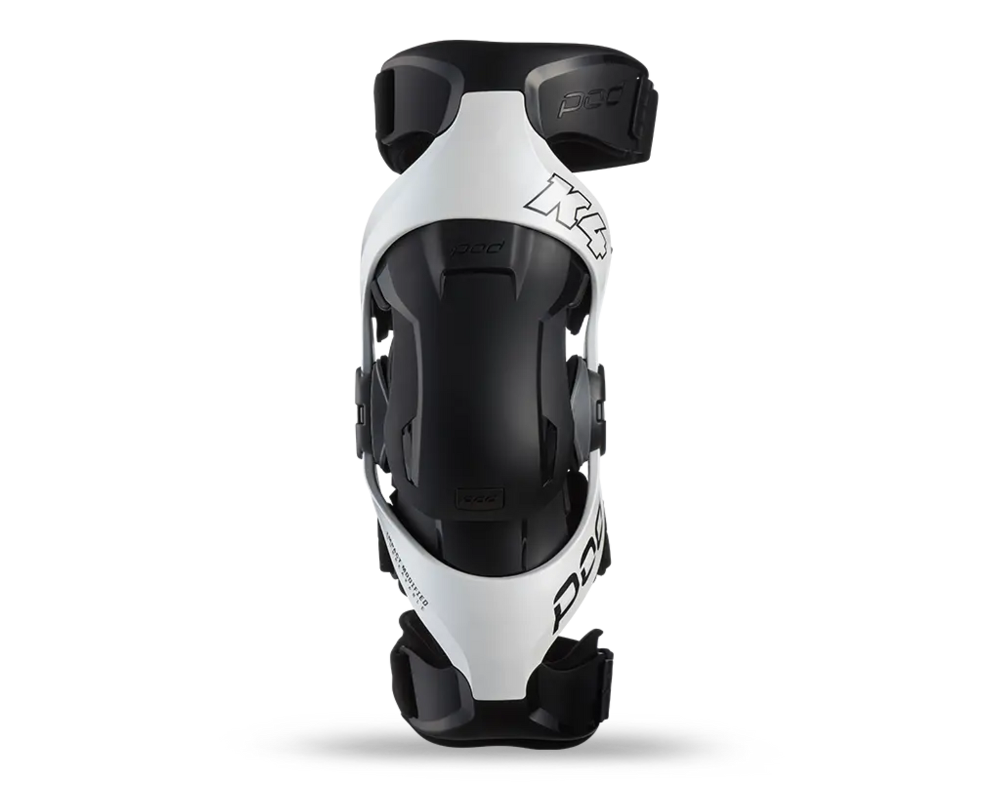 POD K4 2.0 WHITE/BLACK LEFT KNEE BRACE