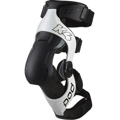 POD K4 2.0 WHITE/BLACK LEFT KNEE BRACE