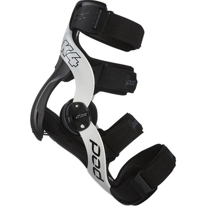 POD K4 2.0 WHITE/BLACK LEFT KNEE BRACE