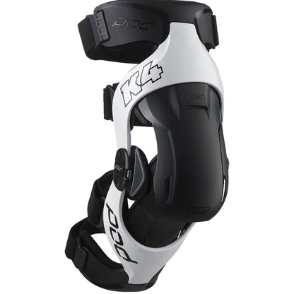 POD K4 2.0 WHITE/BLACK RIGHT KNEE BRACE