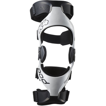 POD K4 2.0 WHITE/BLACK RIGHT KNEE BRACE