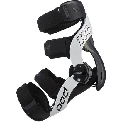 POD K4 2.0 WHITE/BLACK RIGHT KNEE BRACE