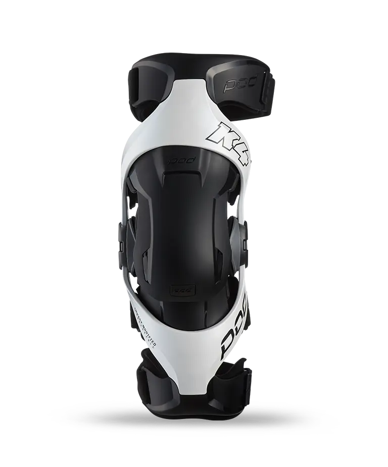 POD K4 2.0 WHITE/BLACK KNEE BRACE SET