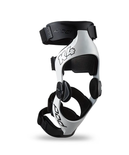 POD K4 2.0 WHITE/BLACK KNEE BRACE SET