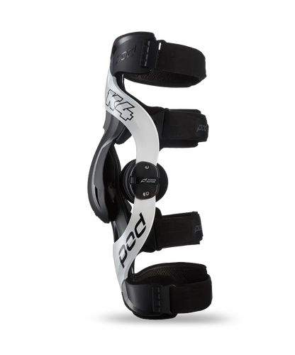 POD K4 2.0 WHITE/BLACK KNEE BRACE SET