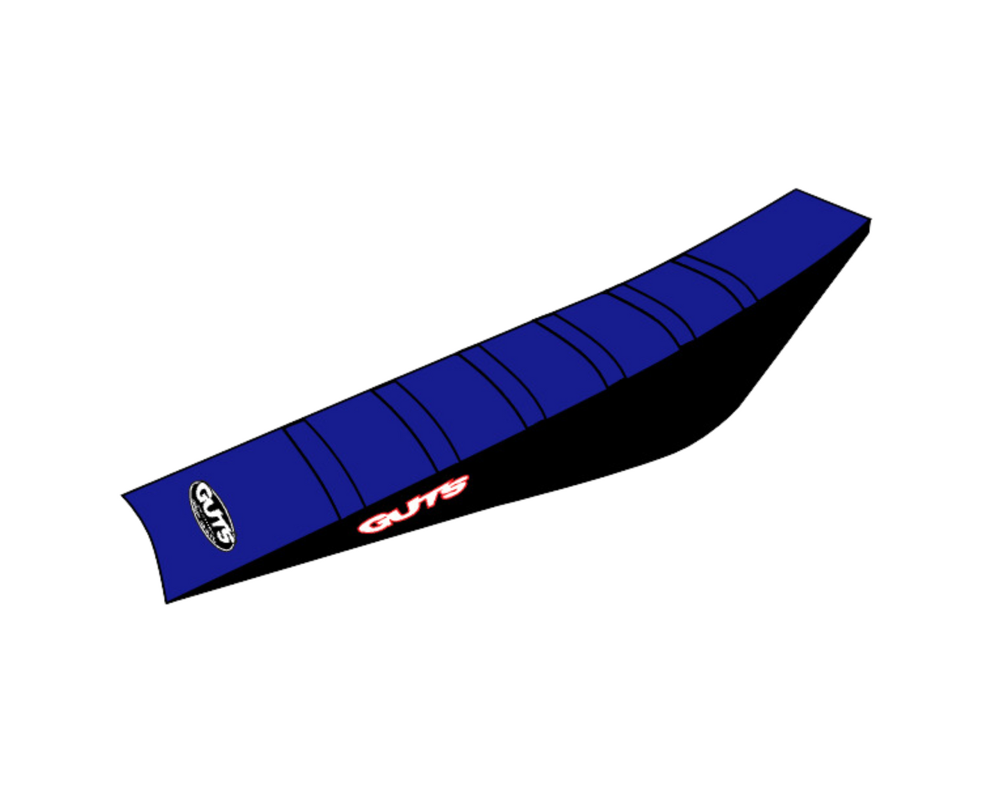GUTS RIBBED SEAT COVER YAMAHA YZ65 18-25 BLUE/BLACK/BLUE
