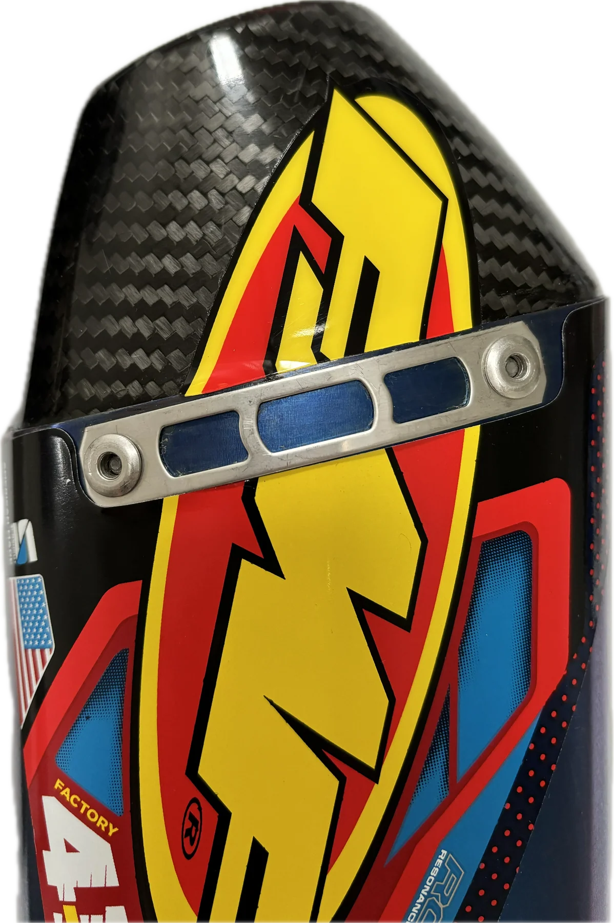 FMF FACTORY RCT 4.1 CARBON REPLACEMENT END CAP KIT