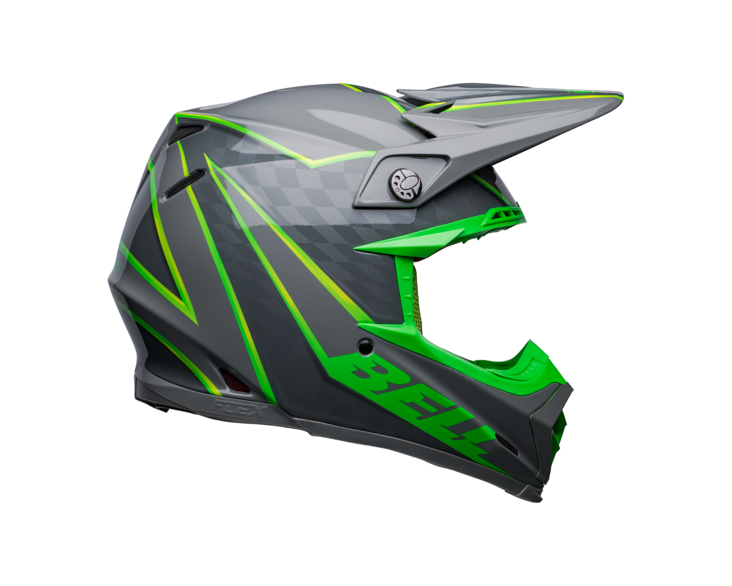BELL 2024 MOTO-9S FLEX SPRITE GREY/GREEN HELMET
