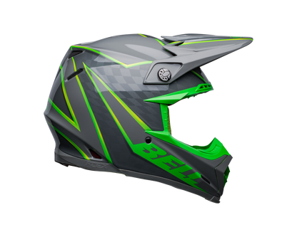 BELL 2024 MOTO-9S FLEX SPRITE GREY/GREEN HELMET