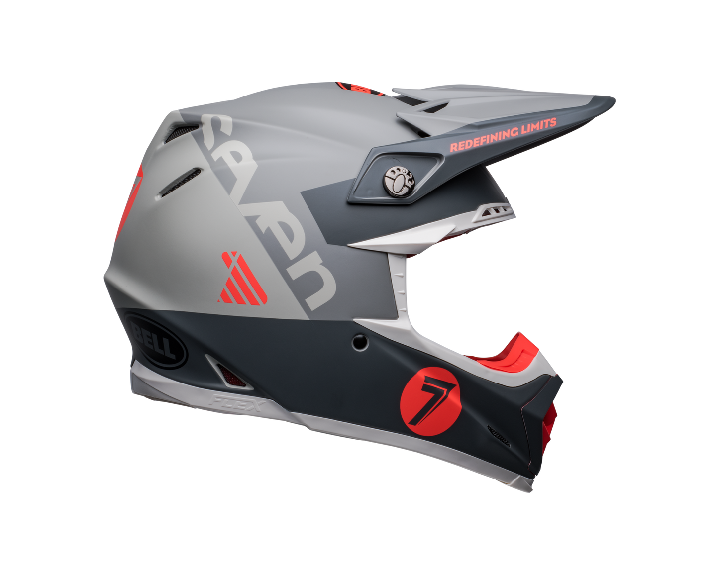 BELL 2024 LE MOTO-9S FLEX SEVEN VANGUARD MATTE CHARCOAL/ORANGE HELMET
