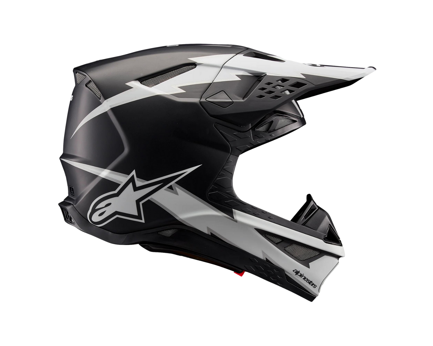 ALPINESTARS 2025 S-M10 AMPRESS MATTE BLACK/WHITE HELMET