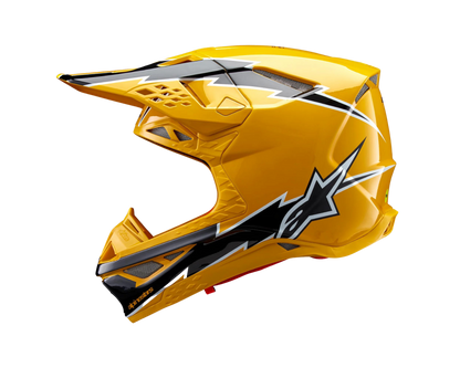 ALPINESTARS 2025 S-M10 AMPRESS BLACK/YELLOW HELMET