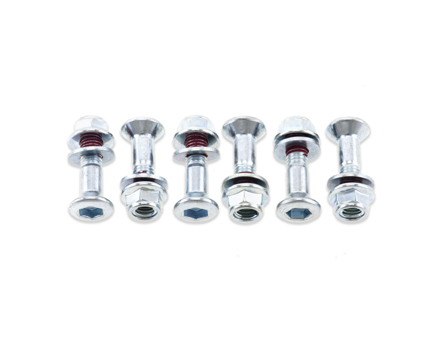 BOLT HUB SAVERS SILVER DOUBLE LOCKED SPROCKET FASTENING KIT