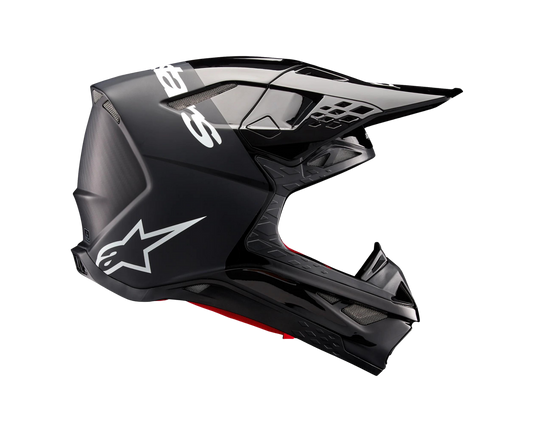ALPINESTARS 2025 S-M10 FLOOD BLACK/DARK GREY HELMET