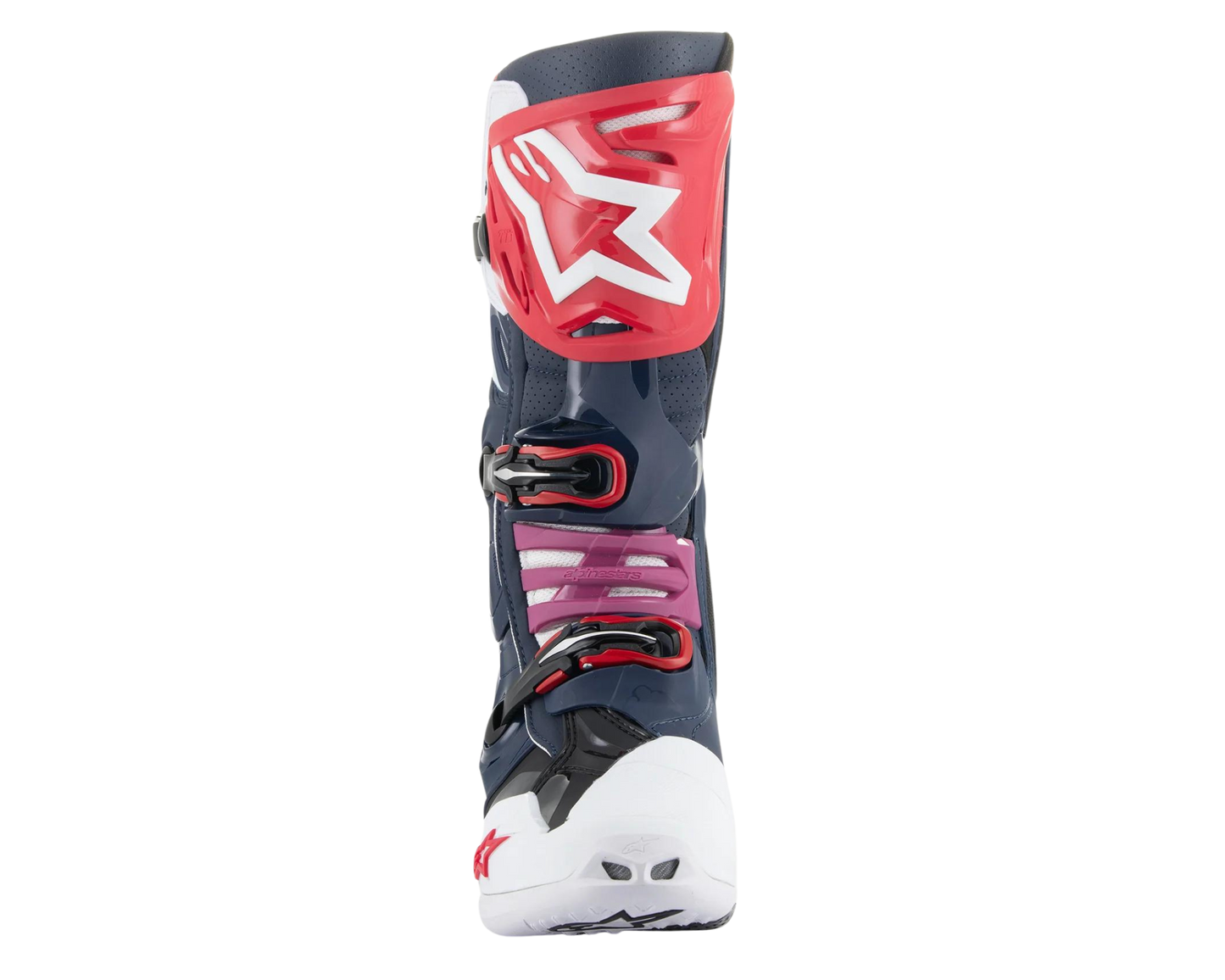 ALPINESTARS 2025 TECH 10 SUPERVENTED NIGHT NAVY/WHITE/RAINBOW BOOTS