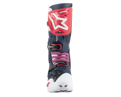 ALPINESTARS 2025 TECH 10 SUPERVENTED NIGHT NAVY/WHITE/RAINBOW BOOTS