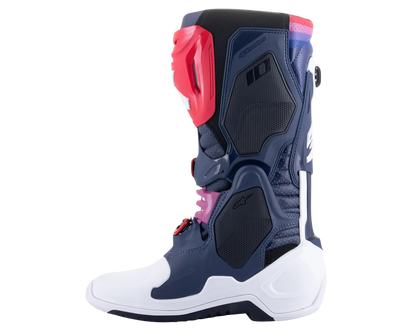ALPINESTARS 2025 TECH 10 SUPERVENTED NIGHT NAVY/WHITE/RAINBOW BOOTS