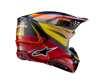 ALPINESTARS 2025 S-M10 ERA GOLD/YELLOW/RIO RED HELMET