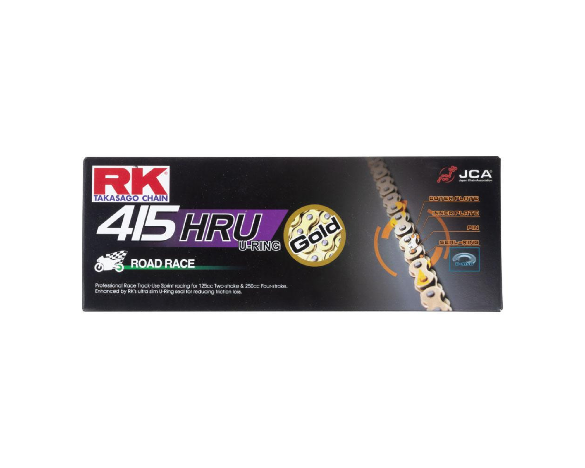 RK CHAINS 415 HEAVY DUTY 136L RACE GOLD CHAIN – Moto House