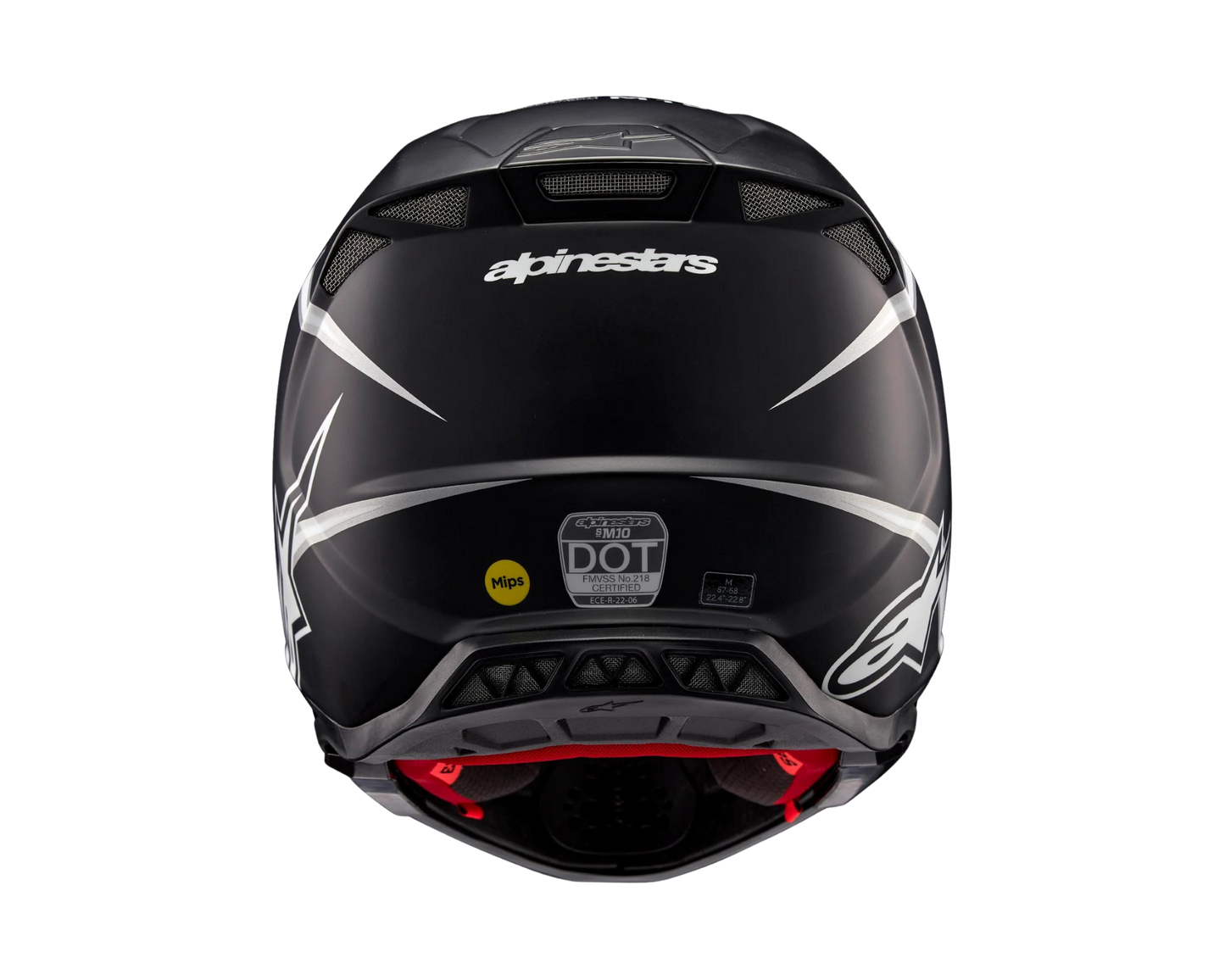 ALPINESTARS 2025 S-M10 AMPRESS MATTE BLACK/WHITE HELMET