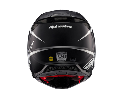 ALPINESTARS 2025 S-M10 AMPRESS MATTE BLACK/WHITE HELMET