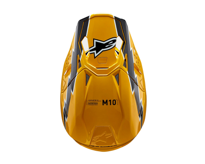 ALPINESTARS 2025 S-M10 AMPRESS BLACK/YELLOW HELMET