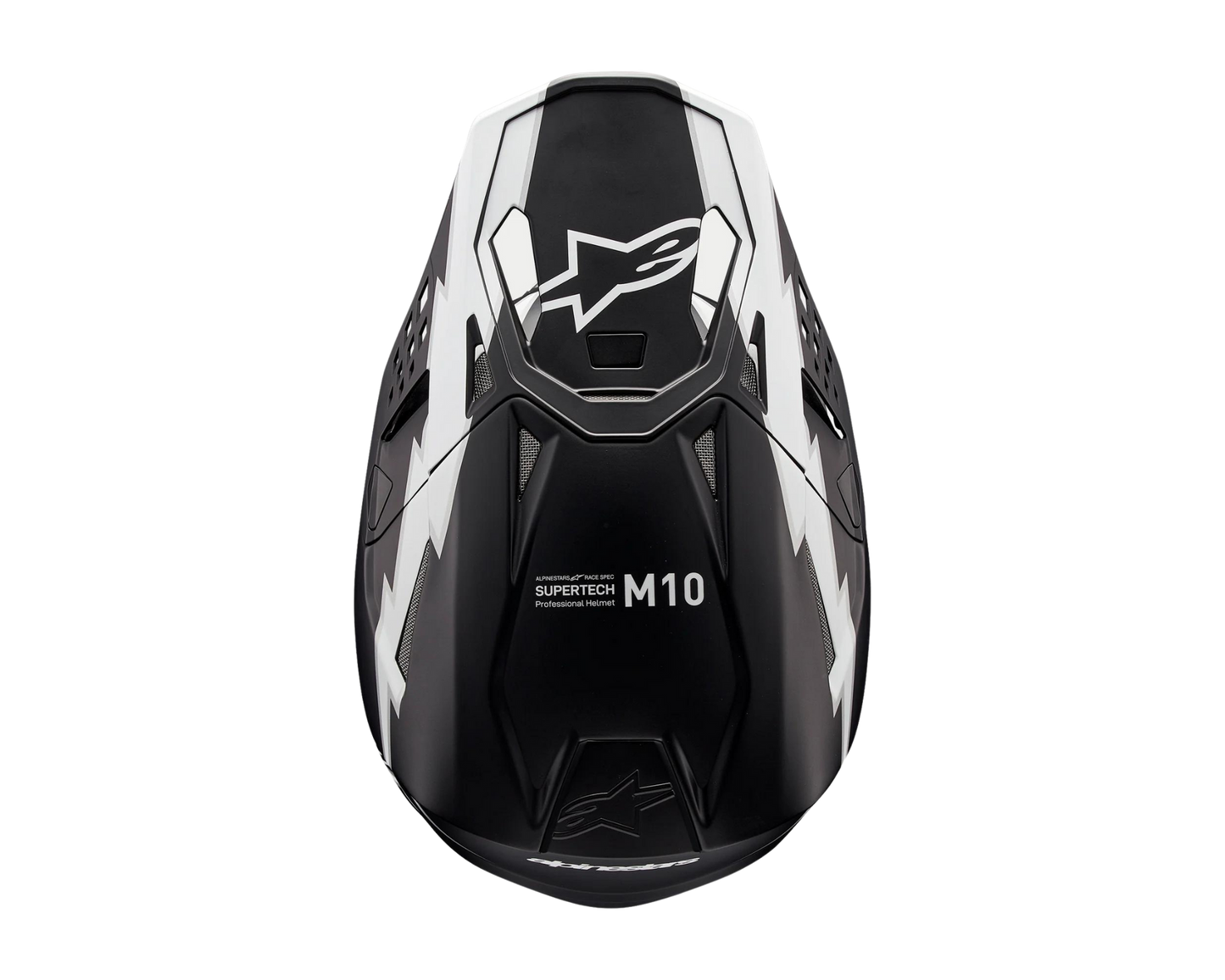 ALPINESTARS 2025 S-M10 AMPRESS MATTE BLACK/WHITE HELMET