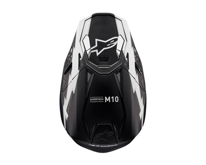 ALPINESTARS 2025 S-M10 AMPRESS MATTE BLACK/WHITE HELMET