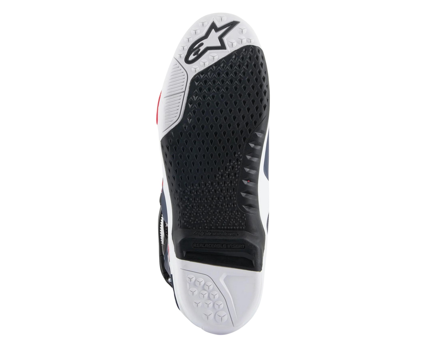 ALPINESTARS 2025 TECH 10 SUPERVENTED NIGHT NAVY/WHITE/RAINBOW BOOTS