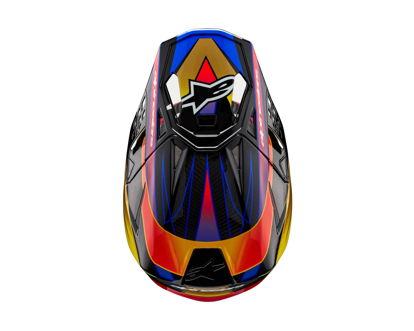 ALPINESTARS 2025 S-M10 ERA GOLD/YELLOW/RIO RED HELMET
