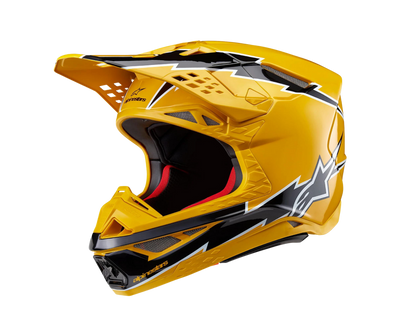 ALPINESTARS 2025 S-M10 AMPRESS BLACK/YELLOW HELMET