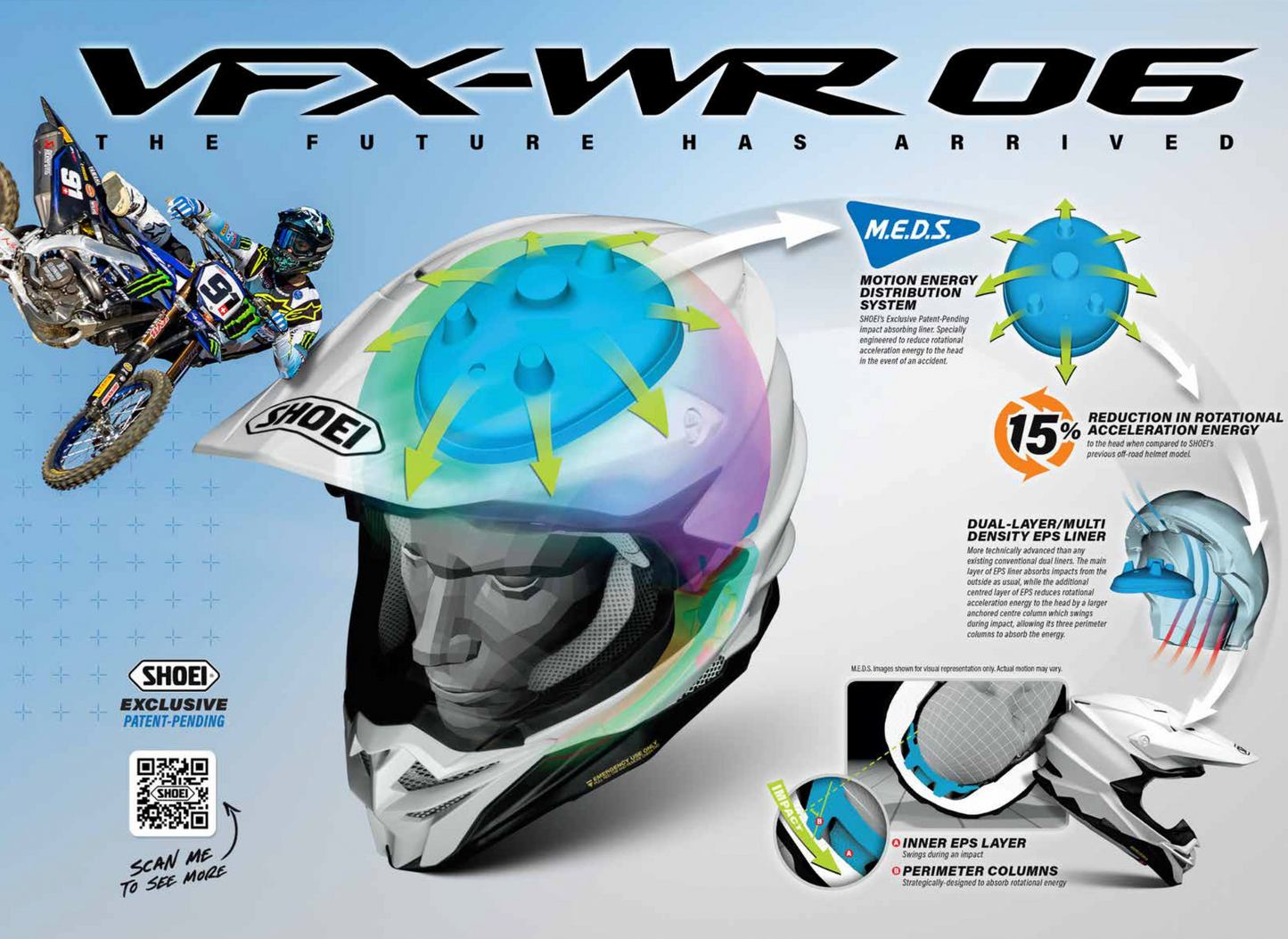 SHOEI VFX-WR06 MATTE BLACK HELMET