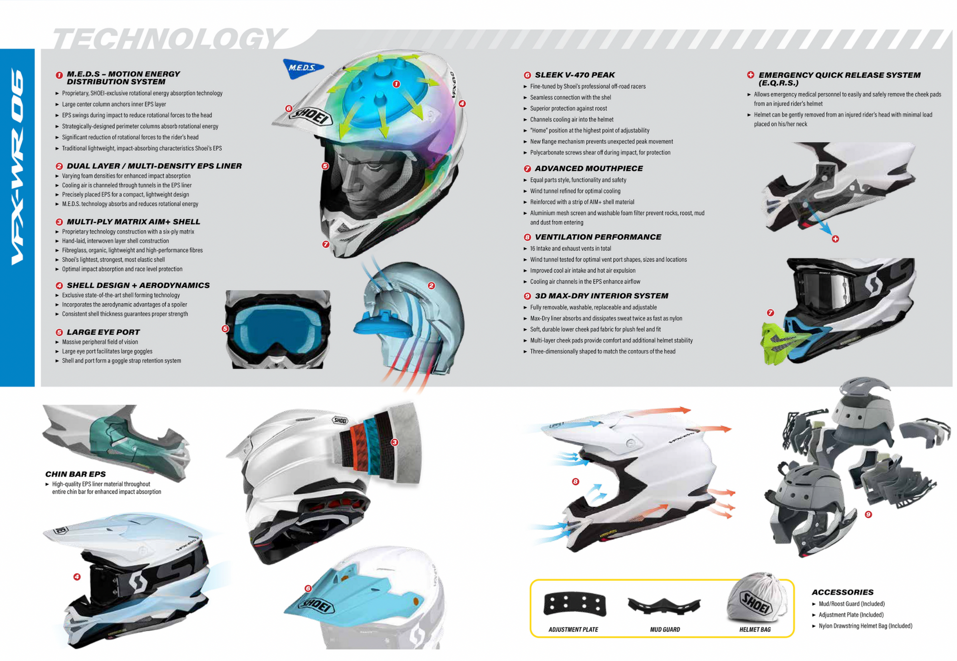 SHOEI VFX-WR06 MATTE BLACK HELMET