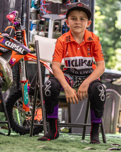 EVS SLAYCO96 YOUTH KNEE PADS PURPLE/BLACK