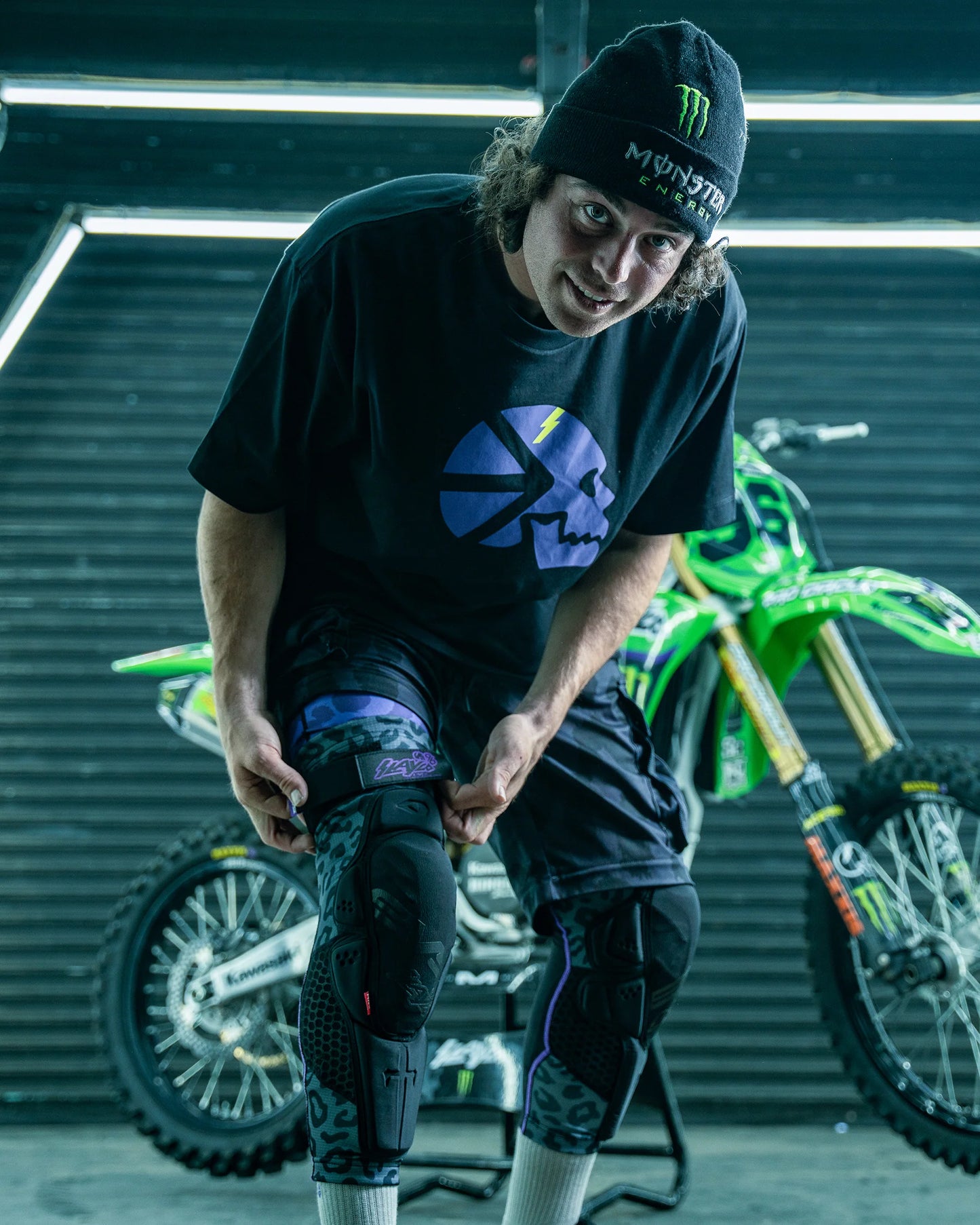 EVS SLAYCO96 LIMITED EDITION KNEE PADS GHOST LEOPARD