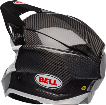 BELL 2025 MOTO-10 SPHERICAL BLACK/WHITE HELMET
