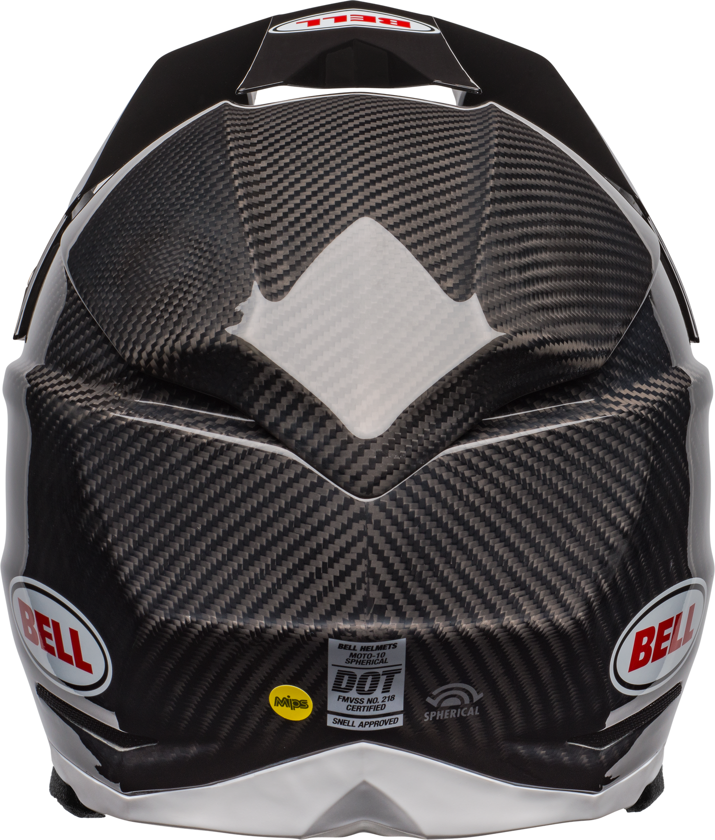 BELL 2025 MOTO-10 SPHERICAL BLACK/WHITE HELMET