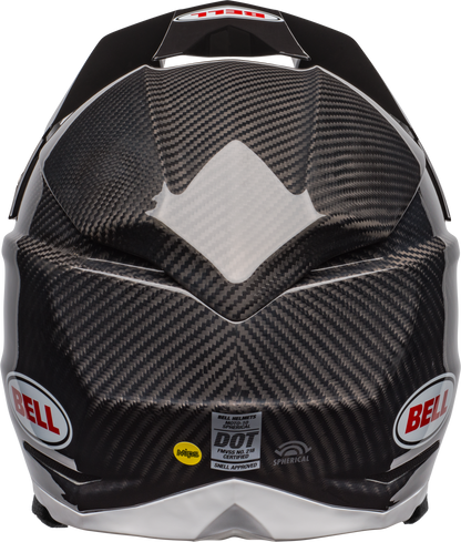 BELL 2025 MOTO-10 SPHERICAL BLACK/WHITE HELMET