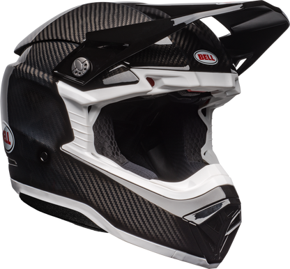 BELL 2025 MOTO-10 SPHERICAL BLACK/WHITE HELMET