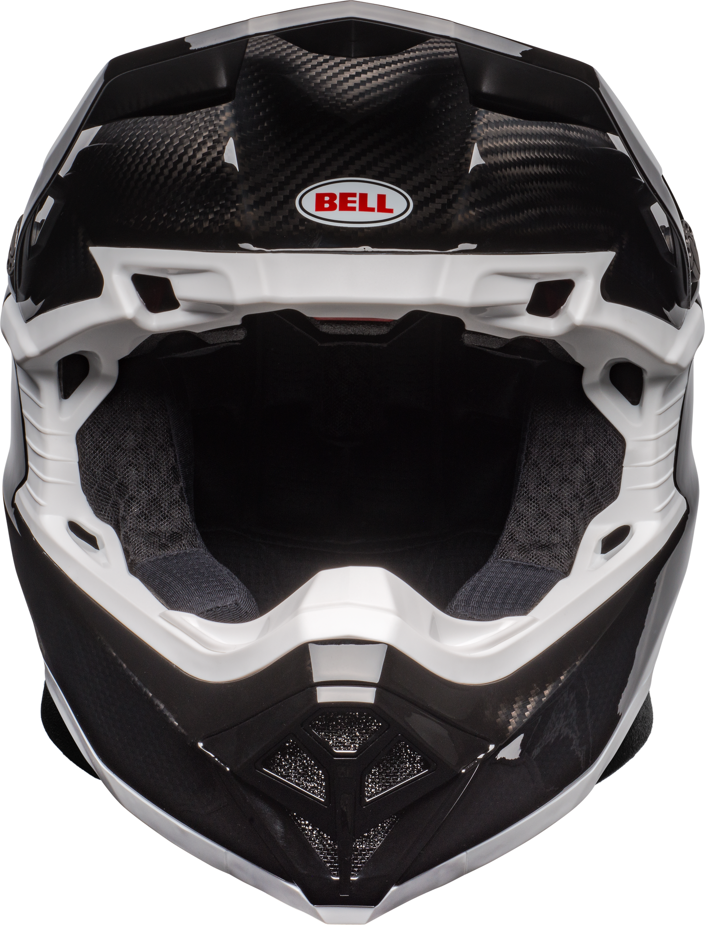 BELL 2025 MOTO-10 SPHERICAL BLACK/WHITE HELMET