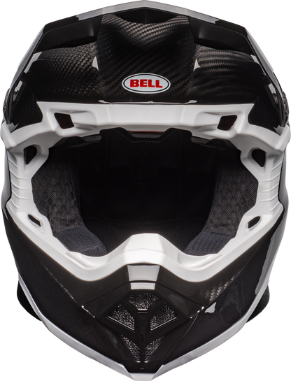 BELL 2025 MOTO-10 SPHERICAL BLACK/WHITE HELMET
