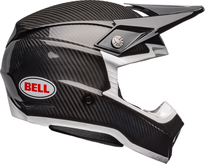 BELL 2025 MOTO-10 SPHERICAL BLACK/WHITE HELMET