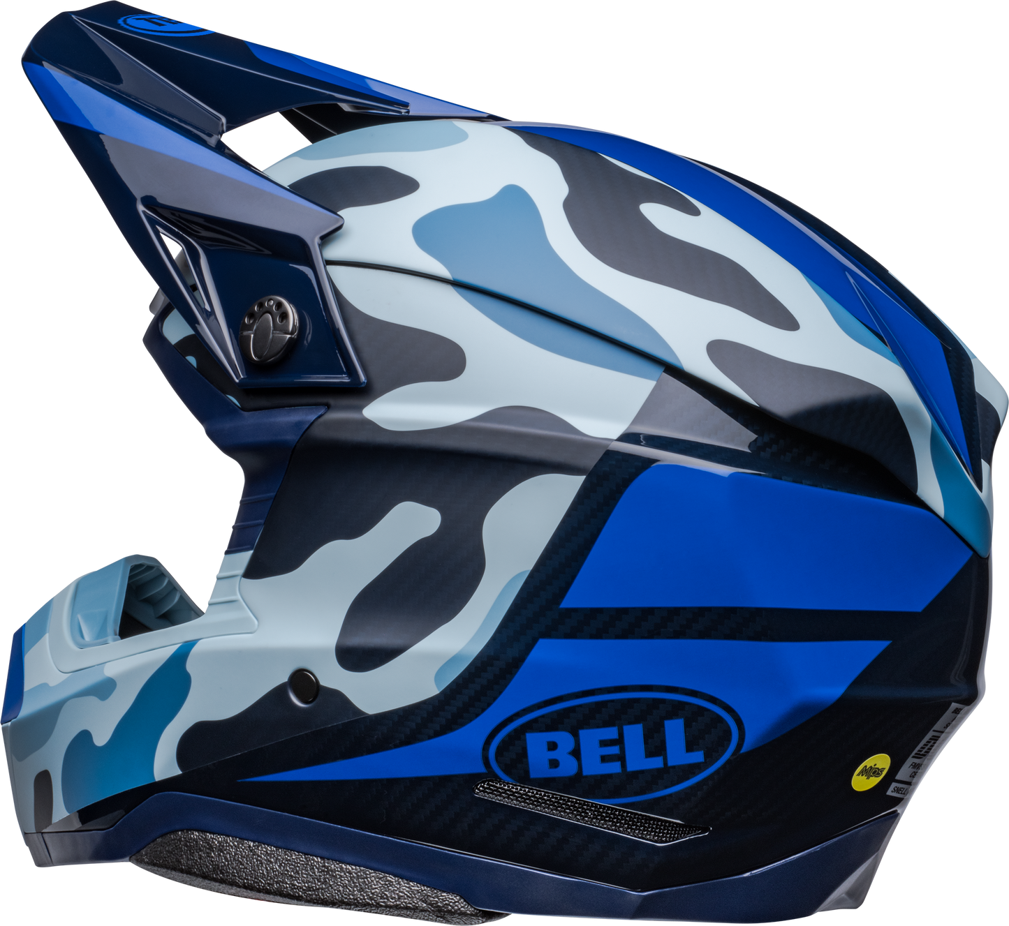 BELL MOTO-10 SPHERICAL FERRANDIS MECHANT DARK BLUE/LIGHT BLUE HELMET
