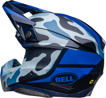 BELL MOTO-10 SPHERICAL FERRANDIS MECHANT DARK BLUE/LIGHT BLUE HELMET