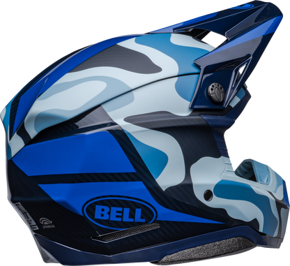 BELL MOTO-10 SPHERICAL FERRANDIS MECHANT DARK BLUE/LIGHT BLUE HELMET