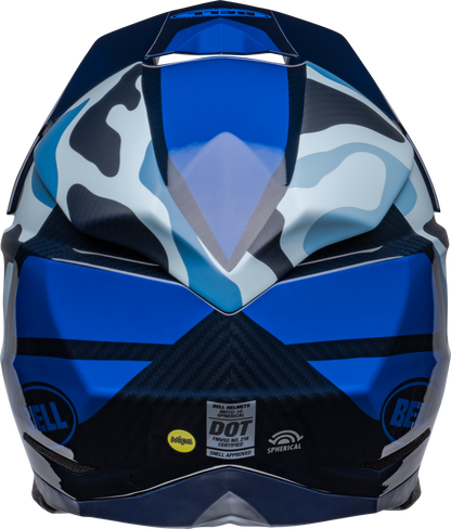 BELL MOTO-10 SPHERICAL FERRANDIS MECHANT DARK BLUE/LIGHT BLUE HELMET