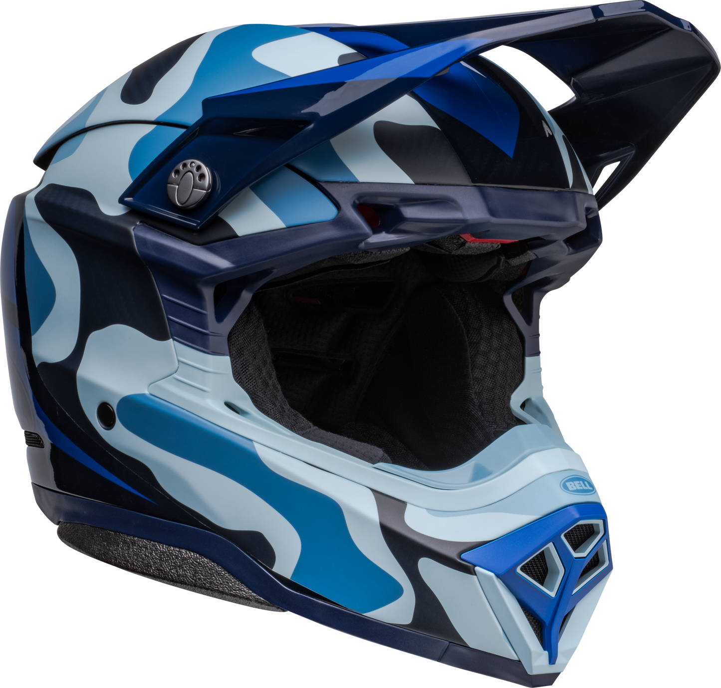 BELL MOTO-10 SPHERICAL FERRANDIS MECHANT DARK BLUE/LIGHT BLUE HELMET